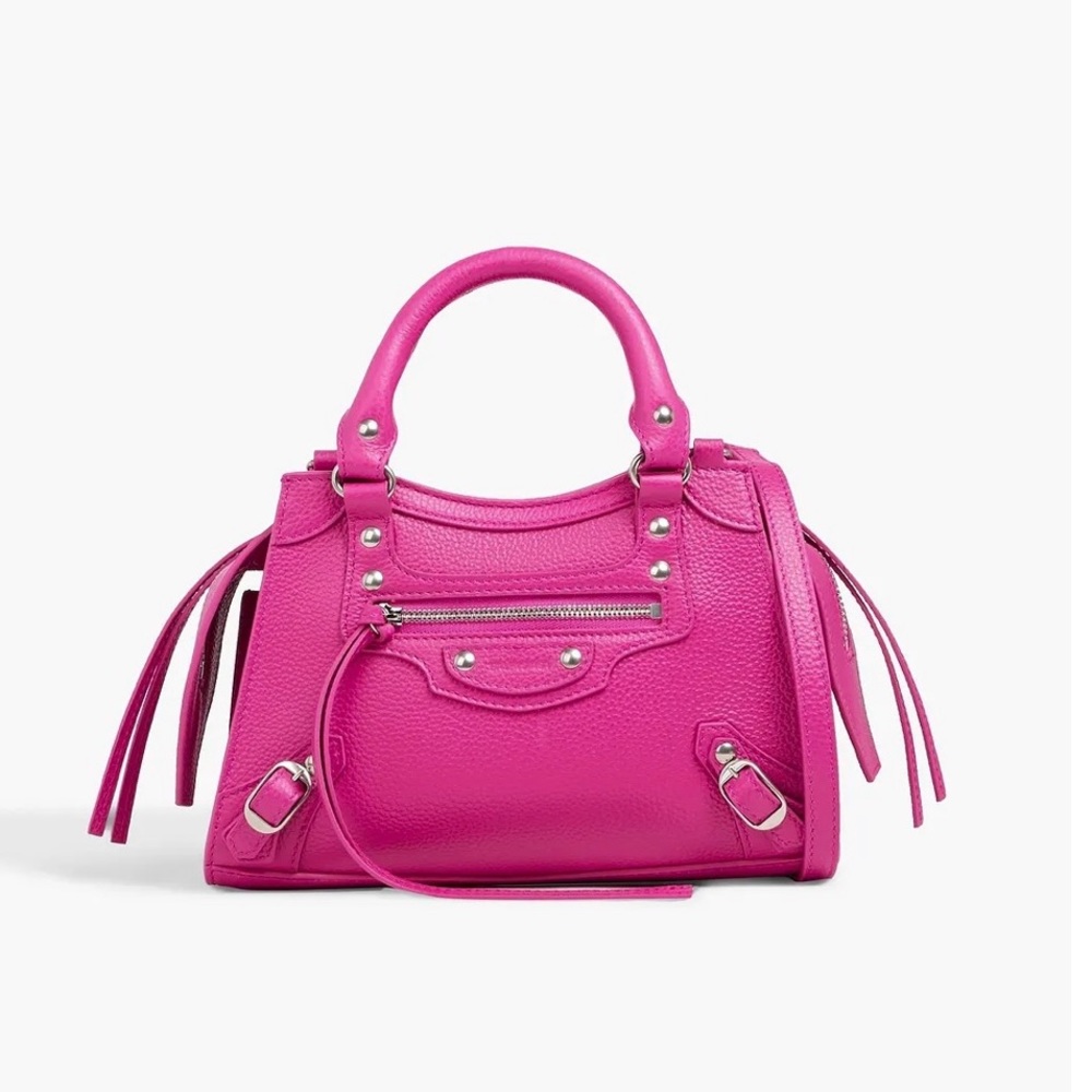 Balenciaga LIMITED EDITION Neo City mini tote bag in magenta. BRAND NEW